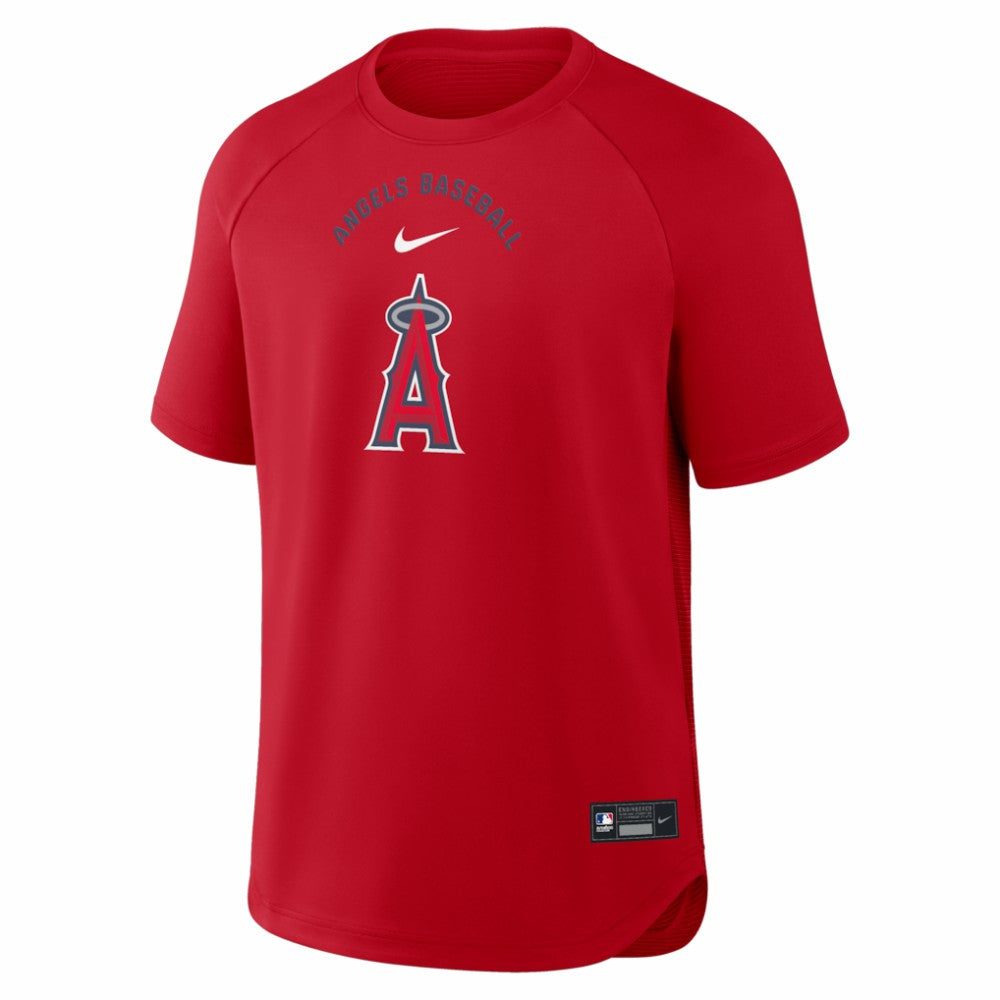 Los Angeles Angels Nike Authentic Collection Batting Practice Pre-Game Raglan Dri-FIT Top - MLB Tops