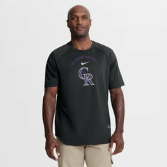 Colorado Rockies Nike Authentic Collection Batting Practice Pre-Game Raglan Dri-FIT Top - MLB Tops