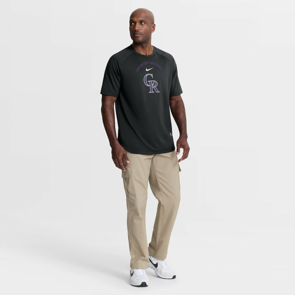 Colorado Rockies Nike Authentic Collection Batting Practice Pre-Game Raglan Dri-FIT Top - MLB Tops