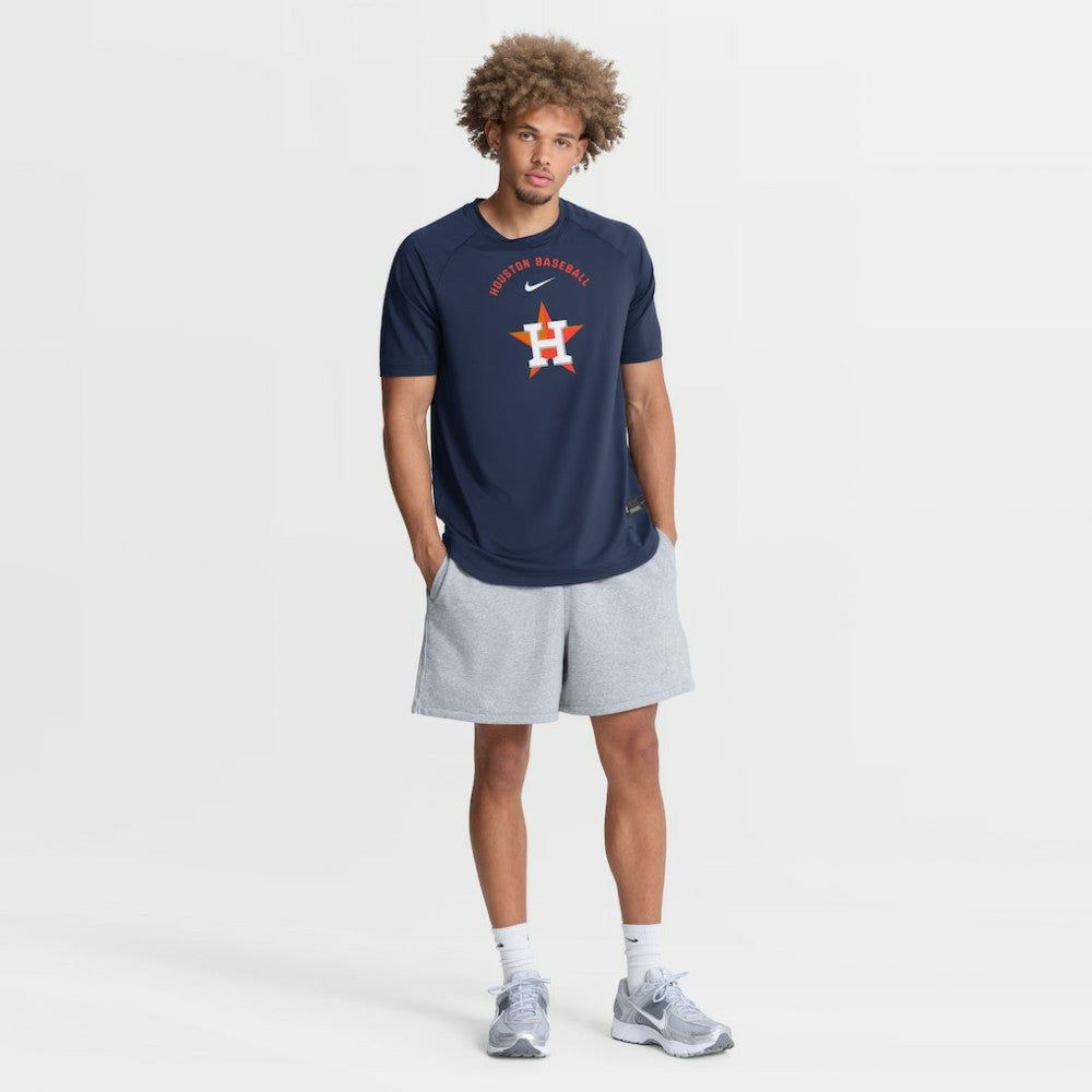 Houston Astros Nike Authentic Collection Batting Practice Pre-Game Raglan Dri-FIT Top - MLB Tops