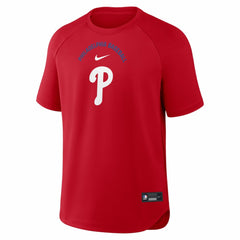 Philadelphia Phillies Nike Authentic Collection Batting Practice Pre-Game Raglan Dri-FIT Top - MLB Tops