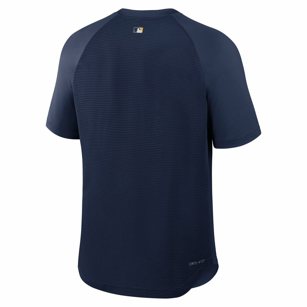 Milwaukee Brewers Nike Authentic Collection Batting Practice Pre-Game Raglan Dri-FIT Top - MLB Tops
