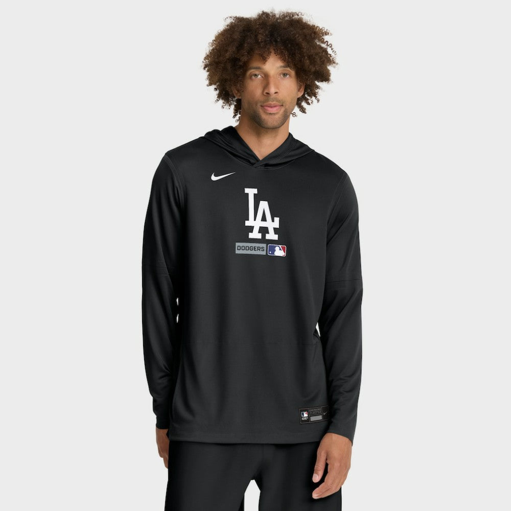 Los Angeles Dodgers Nike Authentic Collection Dri-FIT Long Sleeve Hooded T-Shirt - MLB T-shirts
