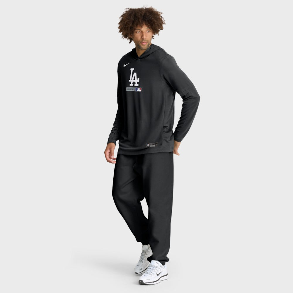 Los Angeles Dodgers Nike Authentic Collection Dri-FIT Long Sleeve Hooded T-Shirt - MLB T-shirts