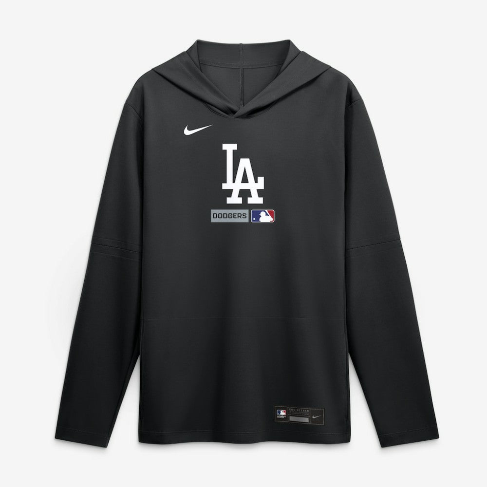 Los Angeles Dodgers Nike Authentic Collection Dri-FIT Long Sleeve Hooded T-Shirt - MLB T-shirts