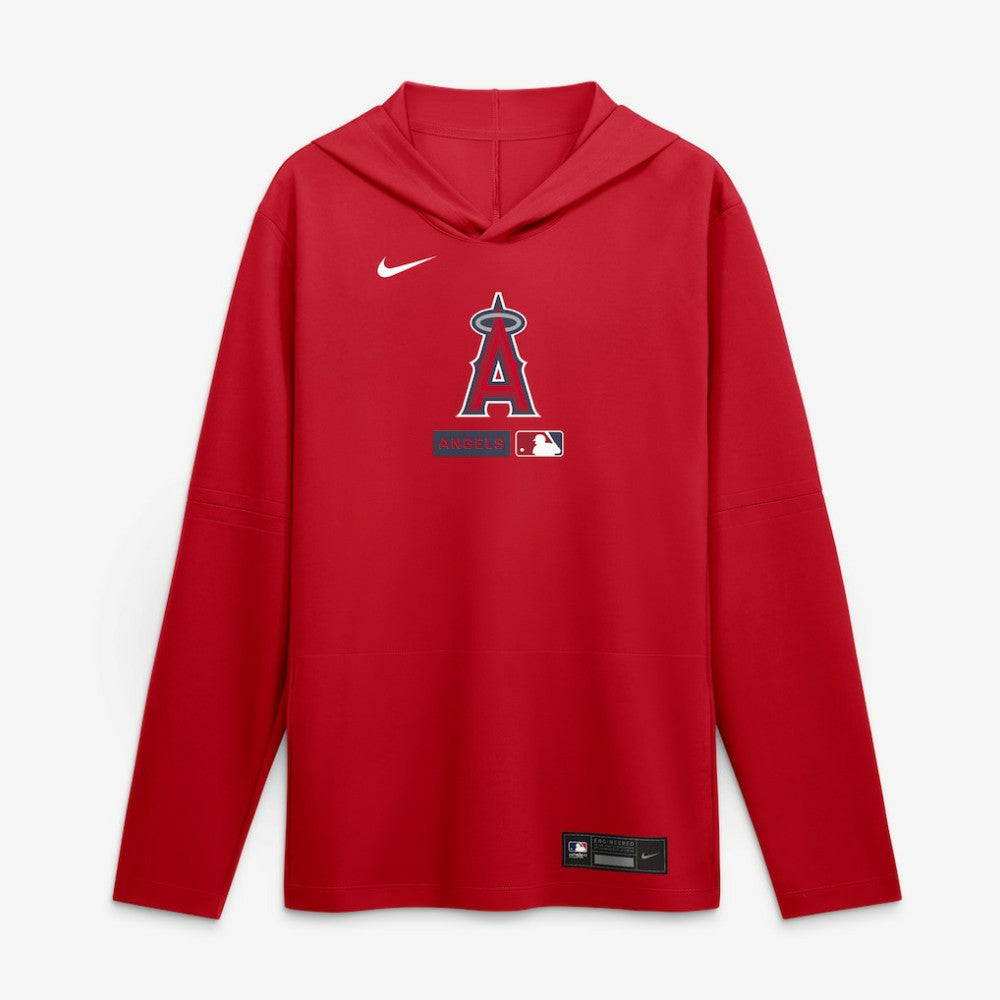 Los Angeles Angels Nike Authentic Collection Dri-FIT Long Sleeve Hooded T-Shirt - MLB T-shirts