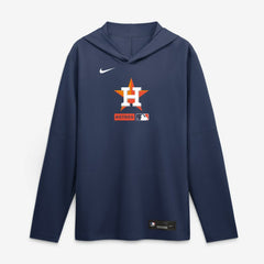 Houston Astros Nike Authentic Collection Dri-FIT Long Sleeve Hooded T-Shirt - MLB T-shirts