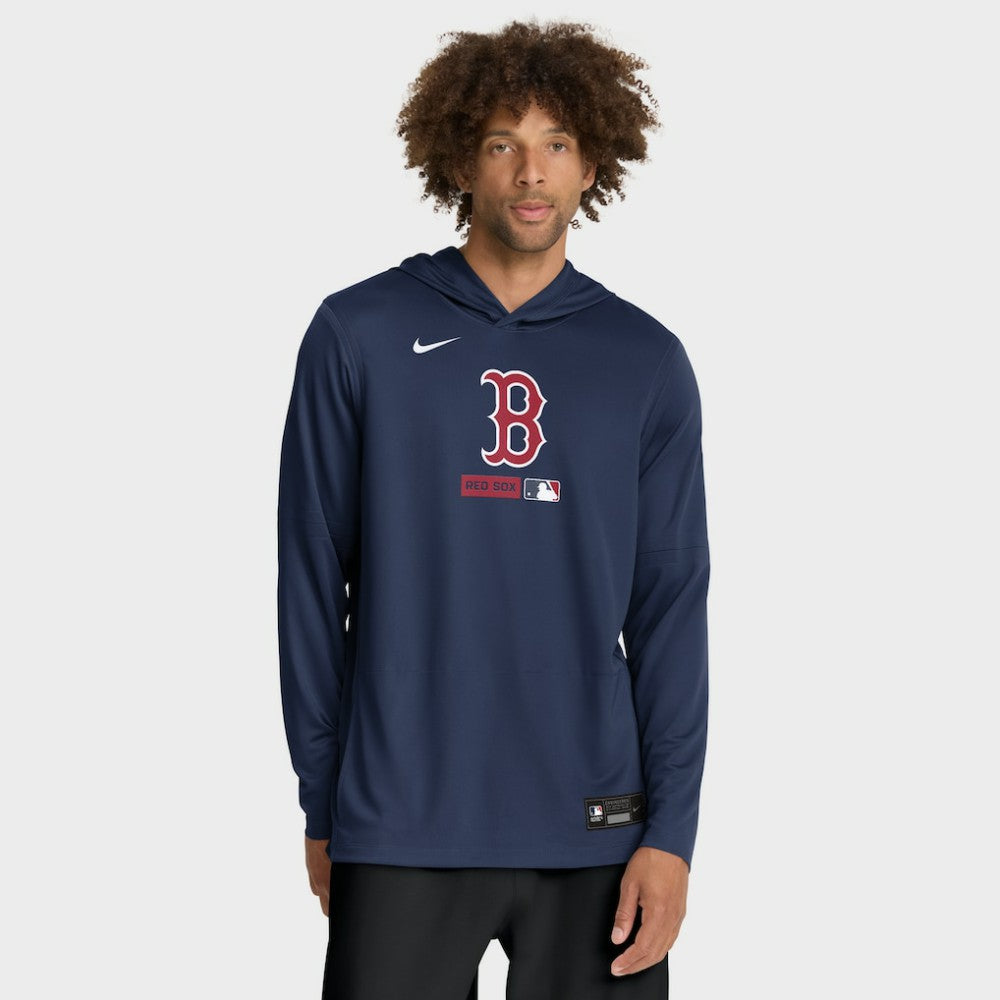 Boston Red Sox Nike Authentic Collection Dri-FIT Long Sleeve Hooded T-Shirt - MLB T-shirts