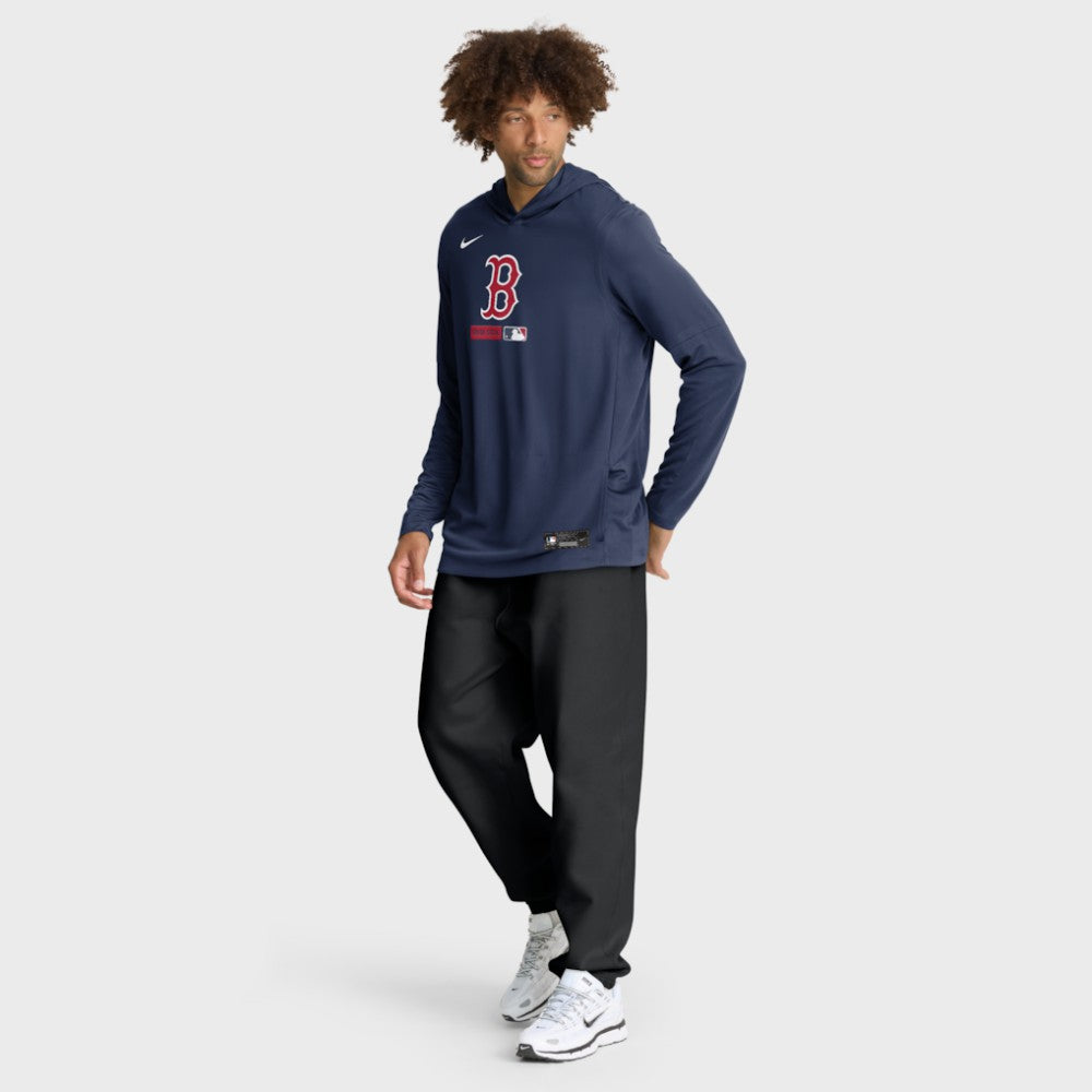 Boston Red Sox Nike Authentic Collection Dri-FIT Long Sleeve Hooded T-Shirt - MLB T-shirts