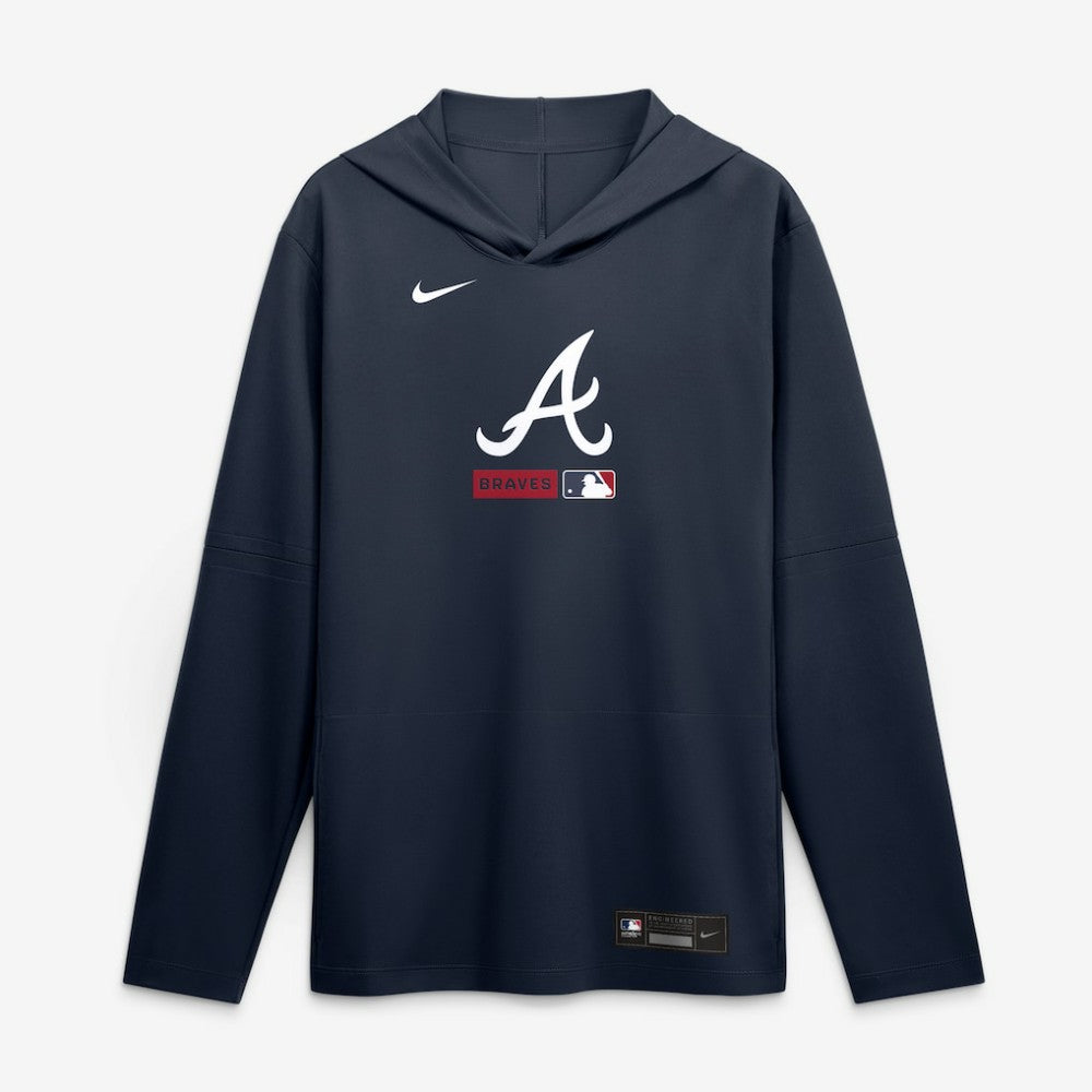 Atlanta Braves Nike Authentic Collection Dri-FIT Long Sleeve Hooded T-Shirt - MLB T-shirts