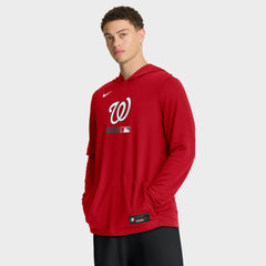 Washington Nationals Nike Authentic Collection Dri-FIT Long Sleeve Hooded T-Shirt - MLB T-shirts