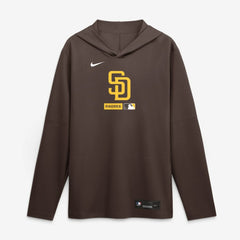 San Diego Padres Nike Authentic Collection Dri-FIT Long Sleeve Hooded T-Shirt - MLB T-shirts
