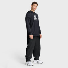 New York Yankees Nike Authentic Collection Dri-FIT Long Sleeve Hooded T-Shirt - MLB T-shirts