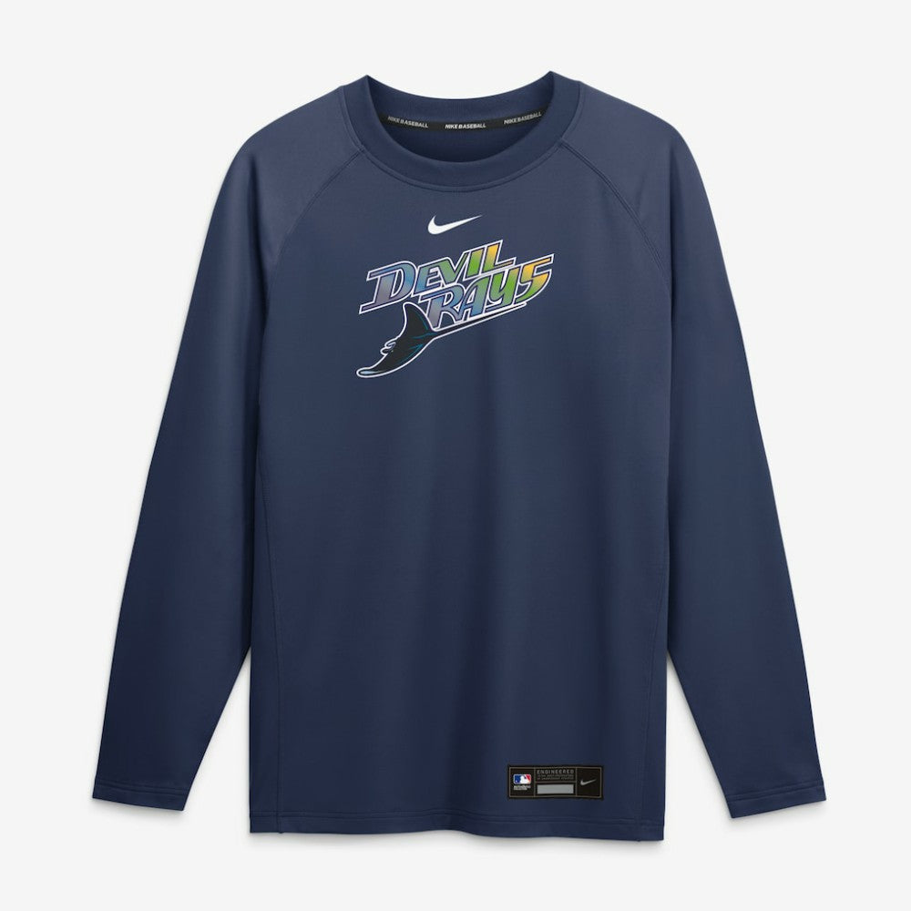 Tampa Bay Rays Nike Authentic Collection Game Time Raglan Long Sleeve T-Shirt - MLB T-shirts