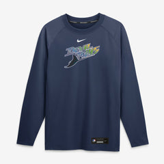 Tampa Bay Rays Nike Authentic Collection Game Time Raglan Long Sleeve T-Shirt - MLB T-shirts