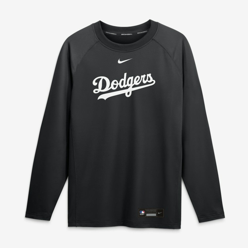 Los Angeles Dodgers Nike Authentic Collection Game Time Raglan Long Sleeve T-Shirt - MLB T-shirts