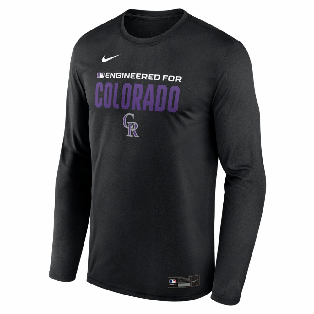 Colorado Rockies Nike Authentic Collection Legend Dri-FIT Long Sleeve T-Shirt - MLB T-shirts