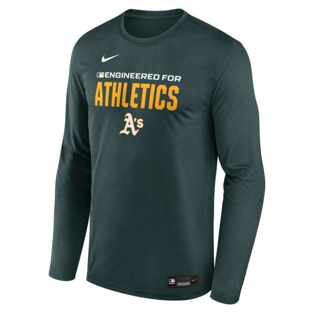 Athletics Nike Authentic Collection Legend Dri-FIT Long Sleeve T-Shirt - MLB T-shirts