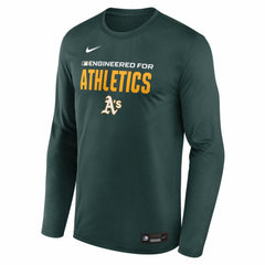 Athletics Nike Authentic Collection Legend Dri-FIT Long Sleeve T-Shirt - MLB T-shirts
