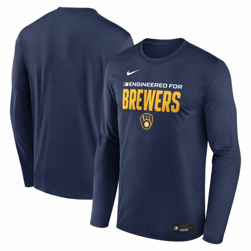Milwaukee Brewers Nike Authentic Collection Legend Dri-FIT Long Sleeve T-Shirt - MLB T-shirts