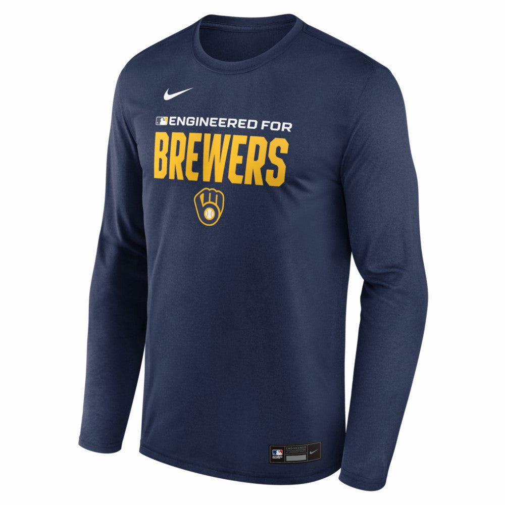 Milwaukee Brewers Nike Authentic Collection Legend Dri-FIT Long Sleeve T-Shirt - MLB T-shirts
