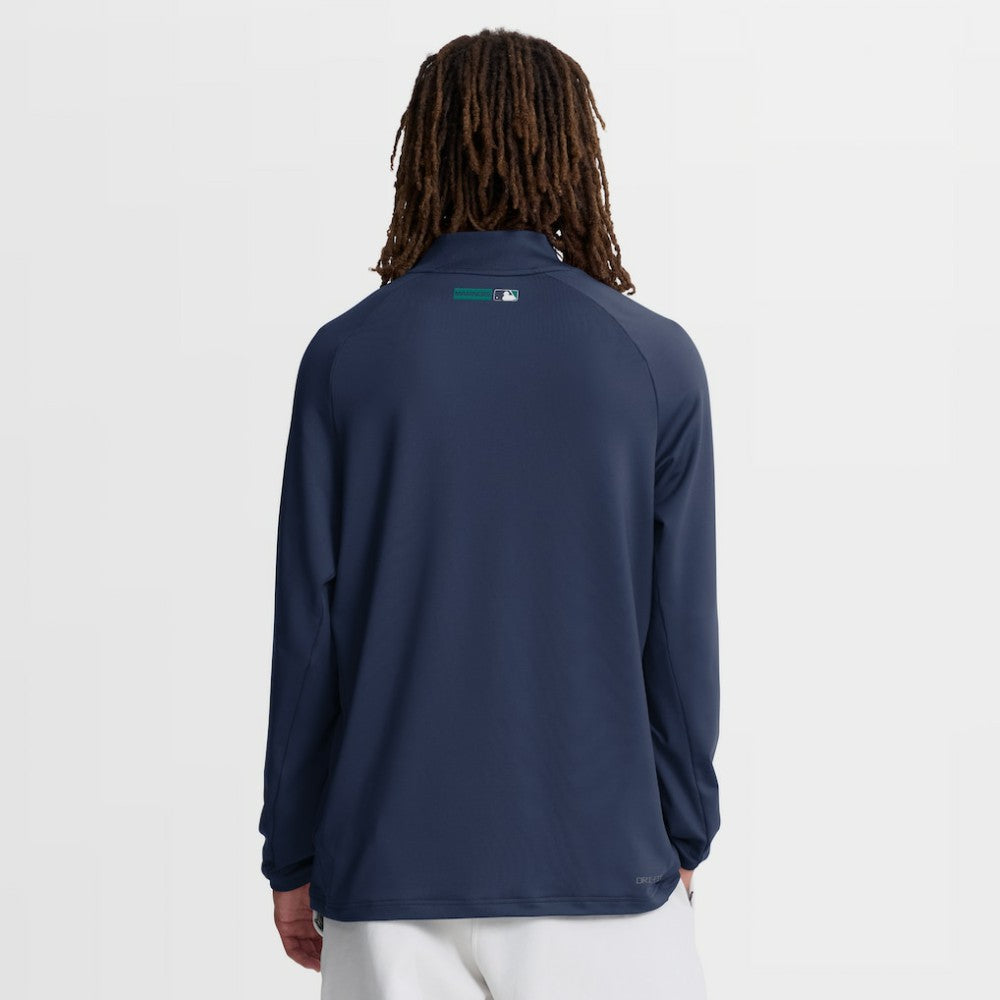 Seattle Mariners Nike Authentic Collection Dri-FIT Raglan Half-Zip Pullover - MLB Pullover