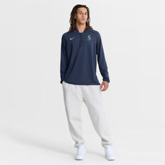 Seattle Mariners Nike Authentic Collection Dri-FIT Raglan Half-Zip Pullover - MLB Pullover