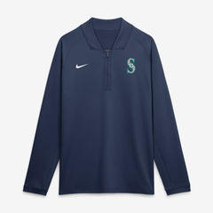 Seattle Mariners Nike Authentic Collection Dri-FIT Raglan Half-Zip Pullover - MLB Pullover