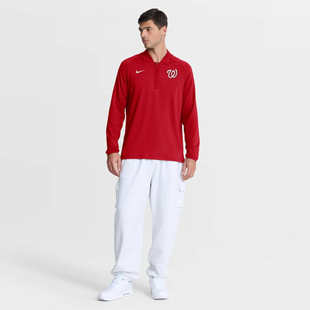 Washington Nationals Nike Authentic Collection Dri-FIT Raglan Half-Zip Pullover - MLB Pullover