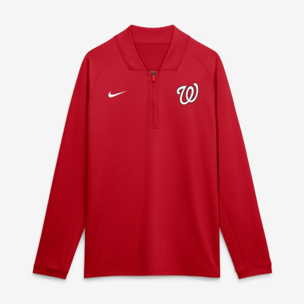 Washington Nationals Nike Authentic Collection Dri-FIT Raglan Half-Zip Pullover - MLB Pullover