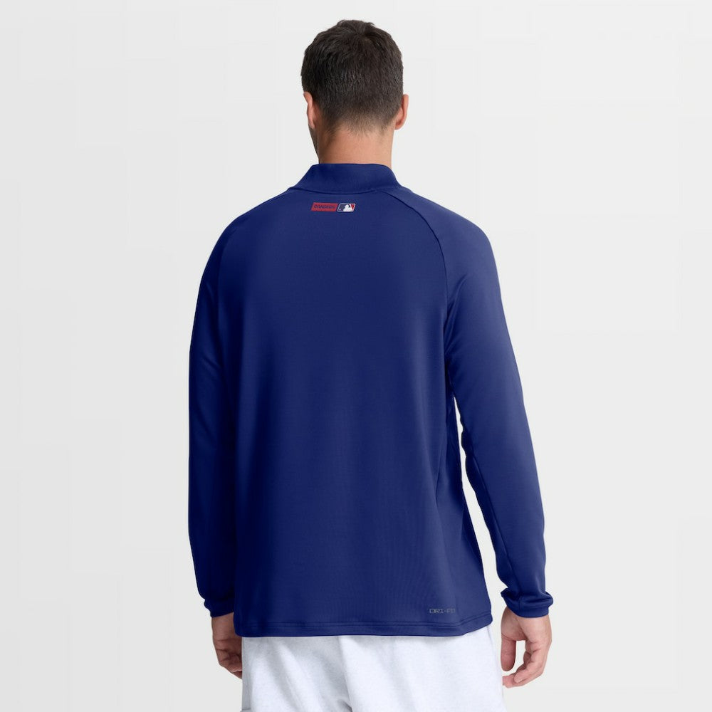 Texas Rangers Nike Authentic Collection Dri-FIT Raglan Half-Zip Pullover - MLB Pullover