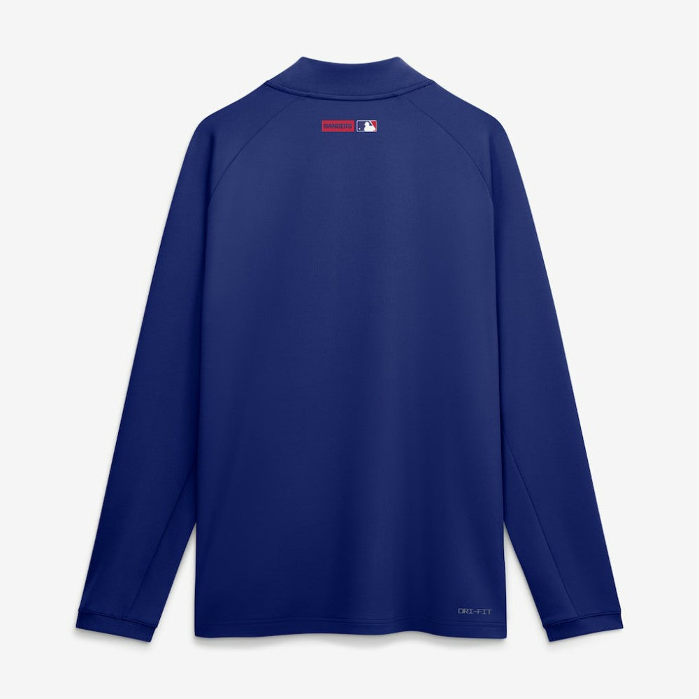 Texas Rangers Nike Authentic Collection Dri-FIT Raglan Half-Zip Pullover - MLB Pullover