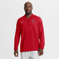 Los Angeles Angels Nike Authentic Collection Dri-FIT Raglan Half-Zip Pullover - MLB Pullover
