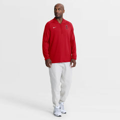 Los Angeles Angels Nike Authentic Collection Dri-FIT Raglan Half-Zip Pullover - MLB Pullover