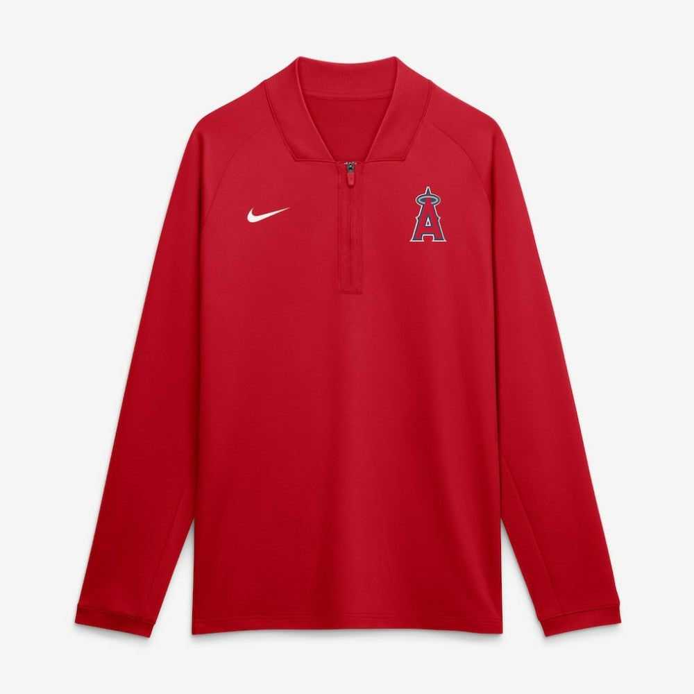 Los Angeles Angels Nike Authentic Collection Dri-FIT Raglan Half-Zip Pullover - MLB Pullover