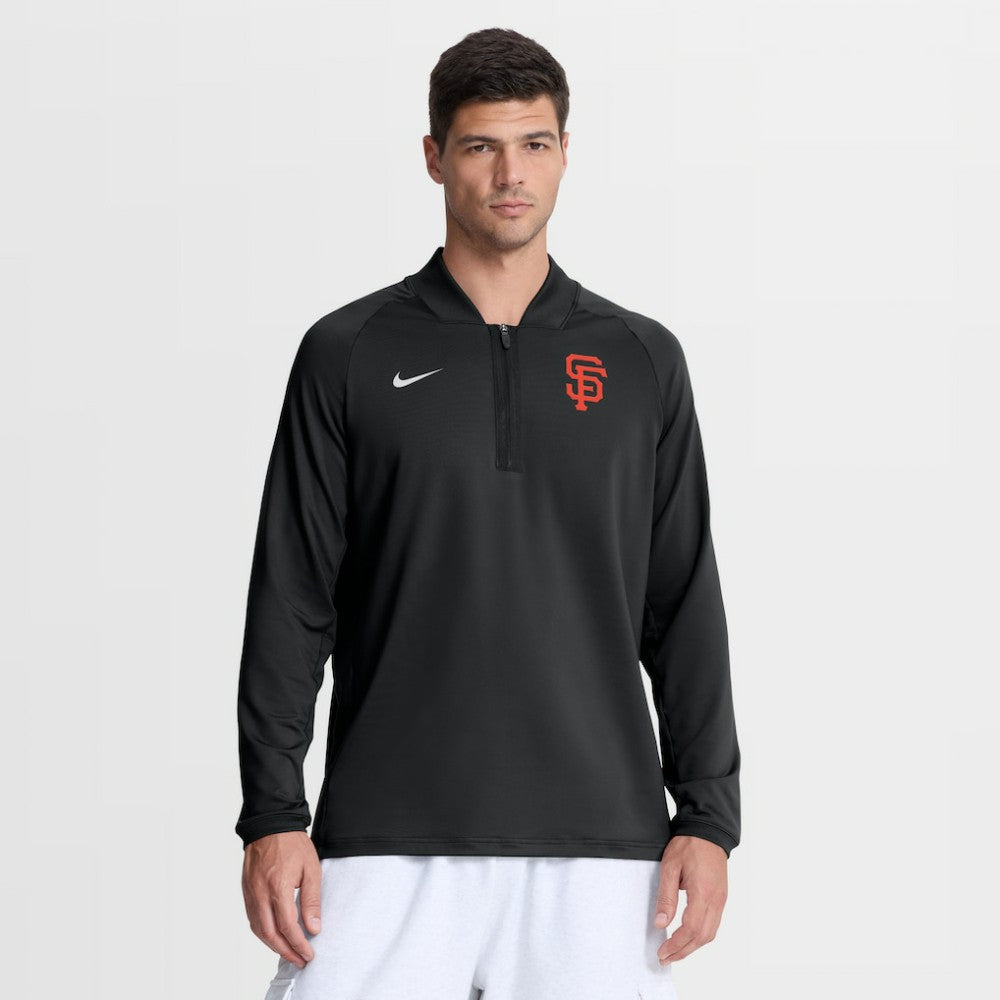 San Francisco Giants Nike Authentic Collection Dri-FIT Raglan Half-Zip Pullover - MLB Pullover