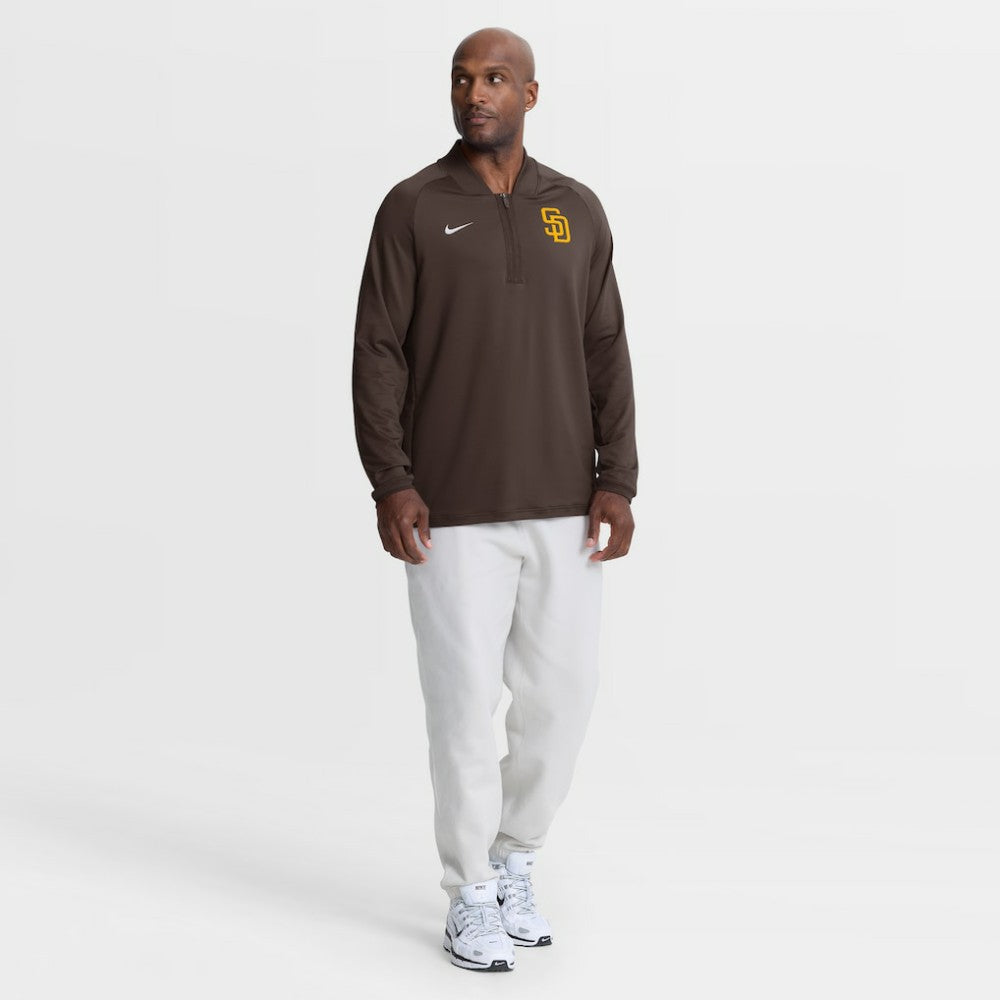 San Diego Padres Nike Authentic Collection Dri-FIT Raglan Half-Zip Pullover - MLB Pullover