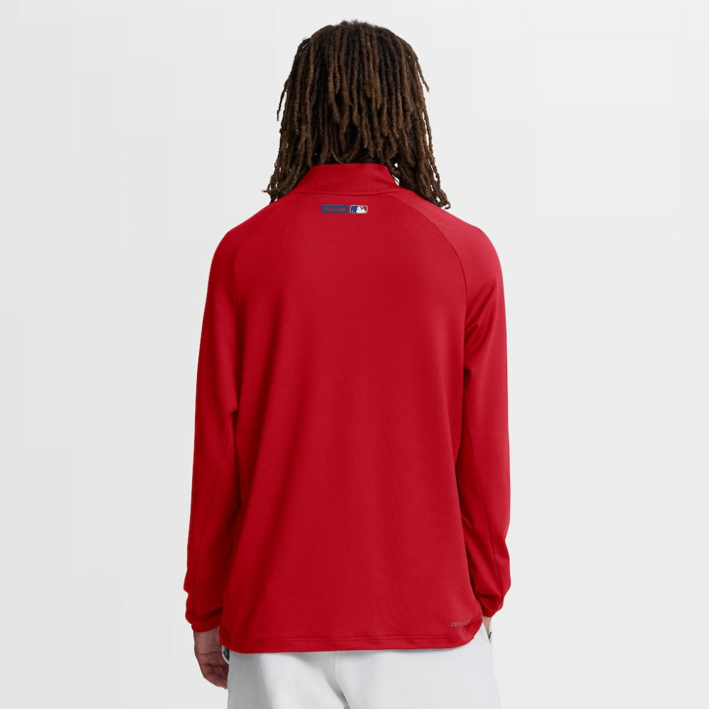 Philadelphia Phillies Nike Authentic Collection Dri-FIT Raglan Half-Zip Pullover - MLB Pullover
