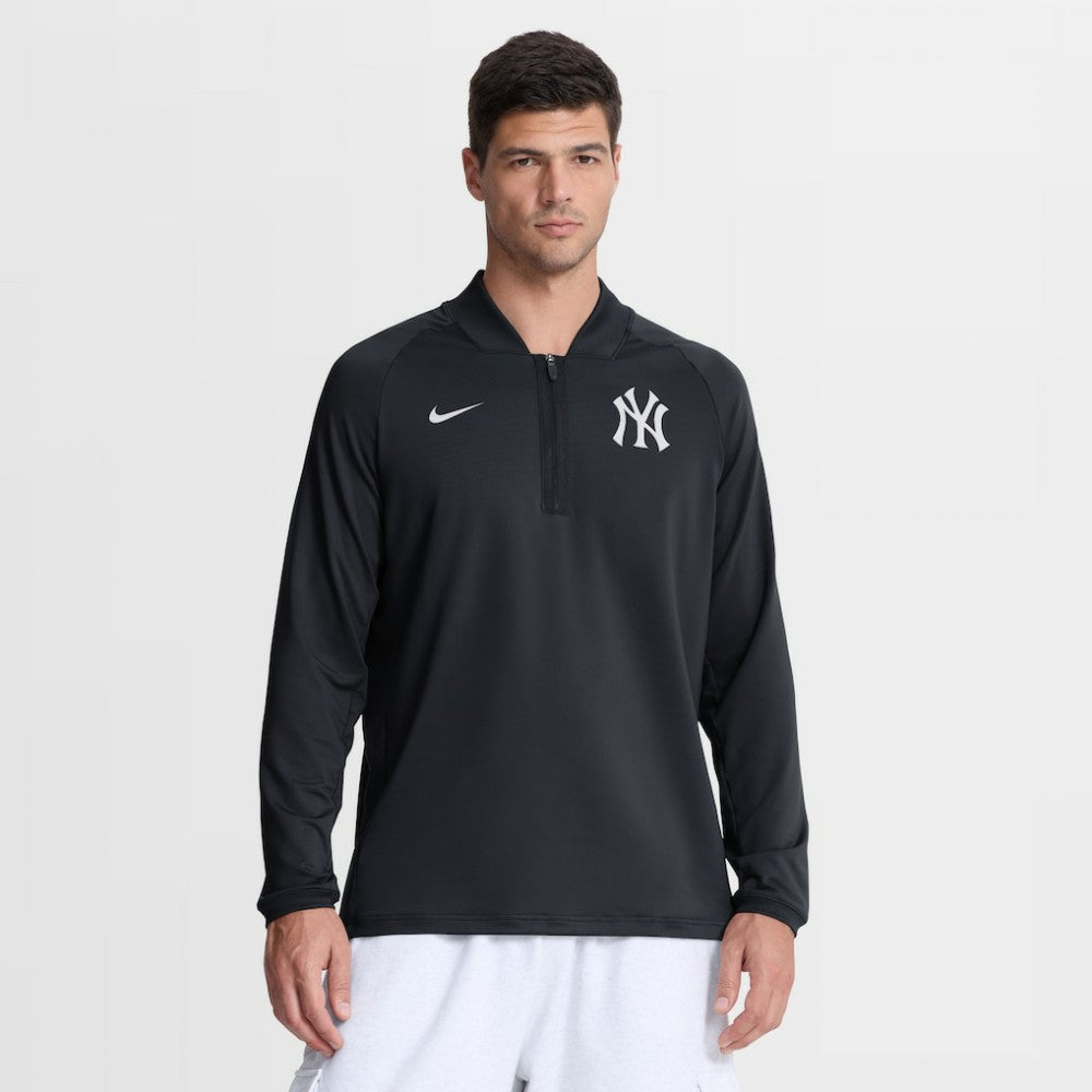 New York Yankees Nike Authentic Collection Dri-FIT Raglan Half-Zip Pullover - MLB Pullover