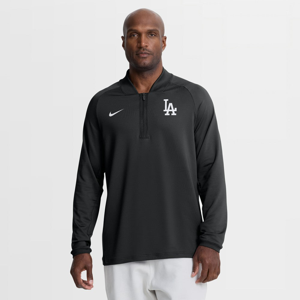 Los Angeles Dodgers Nike Authentic Collection Dri-FIT Raglan Half-Zip Pullover - MLB Pullover