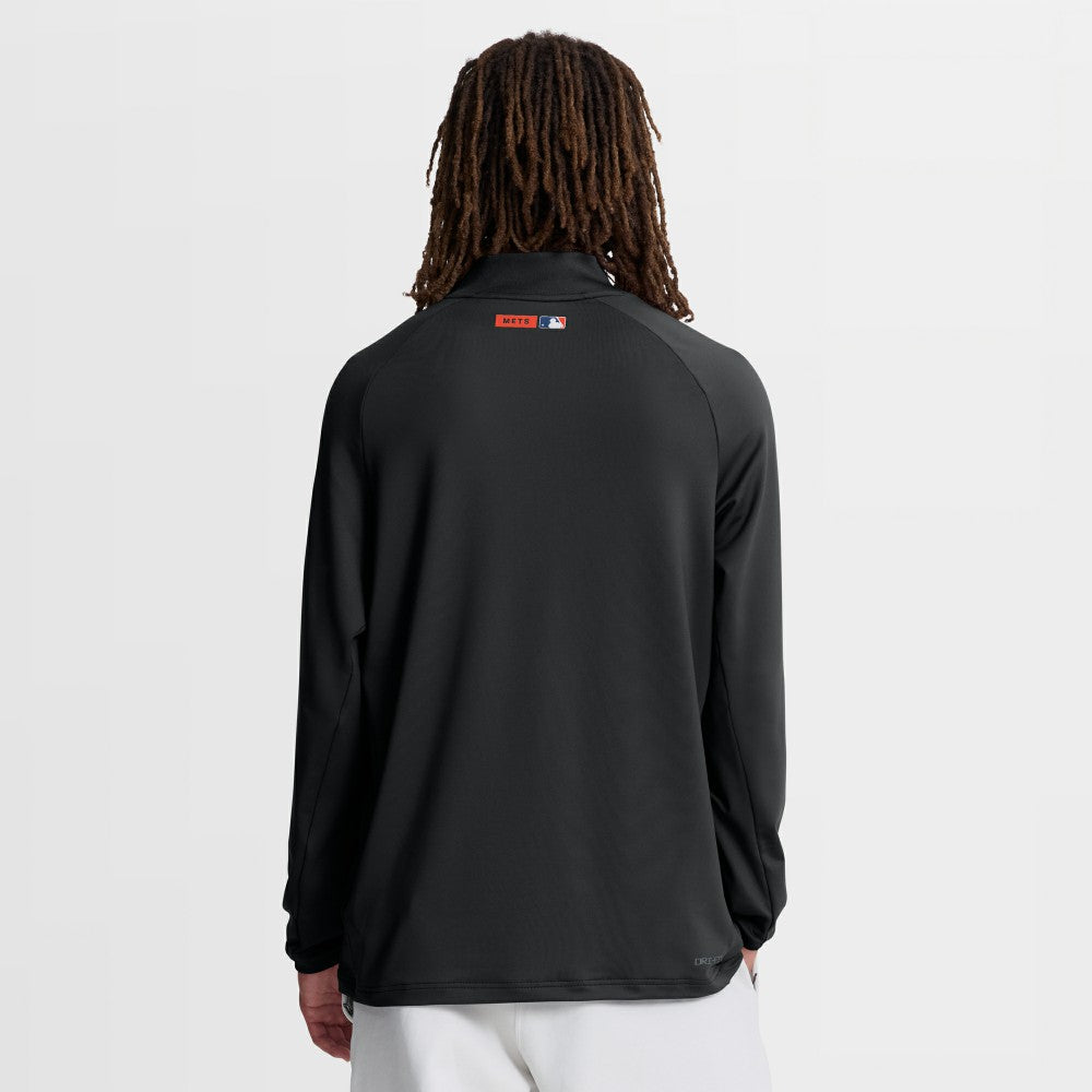 New York Mets Nike Authentic Collection Dri-FIT Raglan Half-Zip Pullover - MLB Pullover