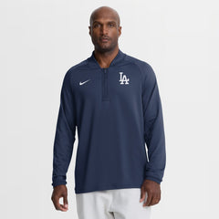 Los Angeles Dodgers Nike Authentic Collection Dri-FIT Raglan Half-Zip Pullover - MLB Pullover