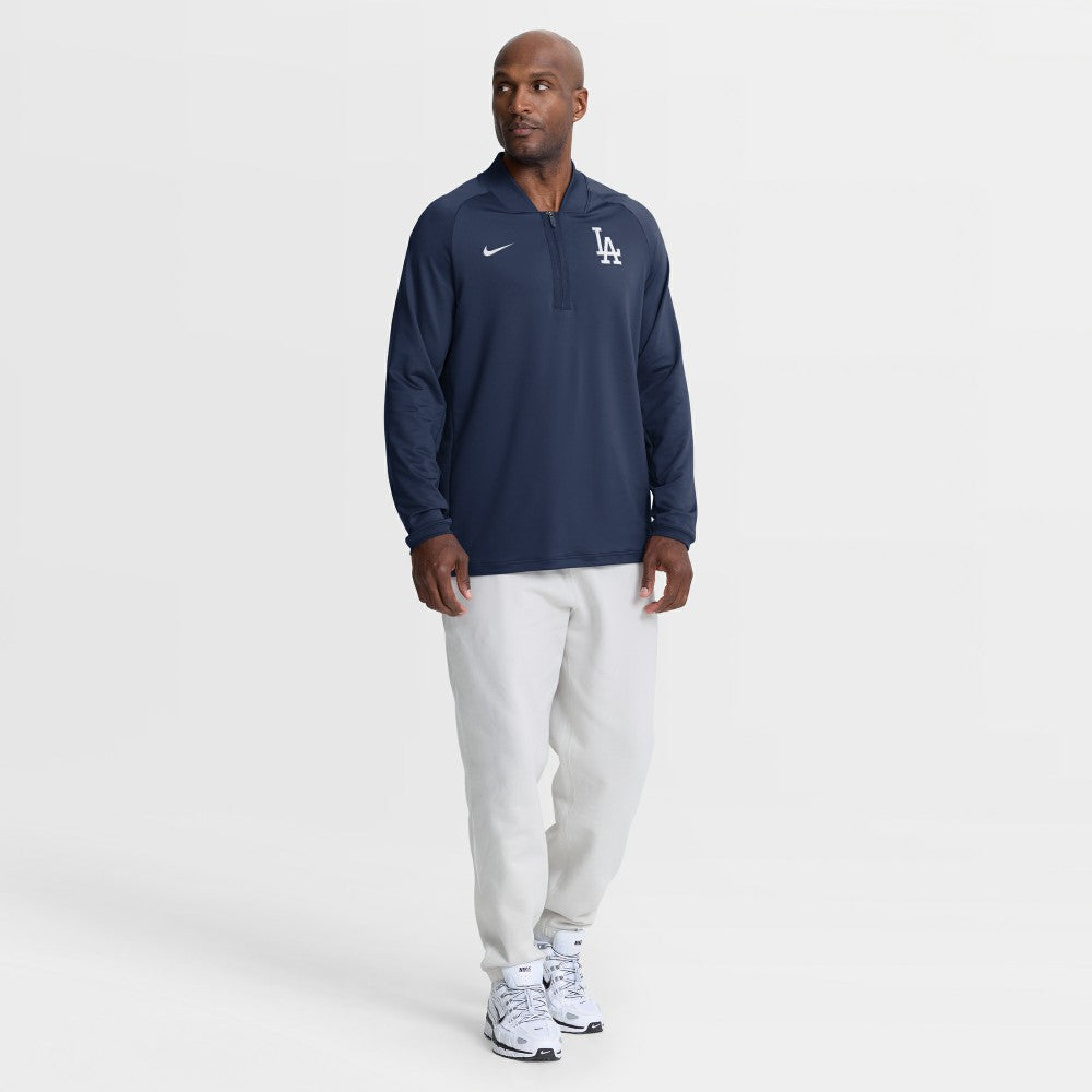 Los Angeles Dodgers Nike Authentic Collection Dri-FIT Raglan Half-Zip Pullover - MLB Pullover