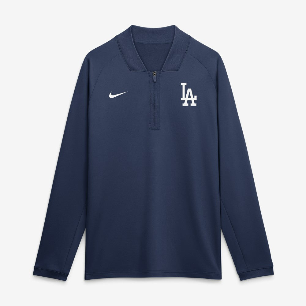 Los Angeles Dodgers Nike Authentic Collection Dri-FIT Raglan Half-Zip Pullover - MLB Pullover