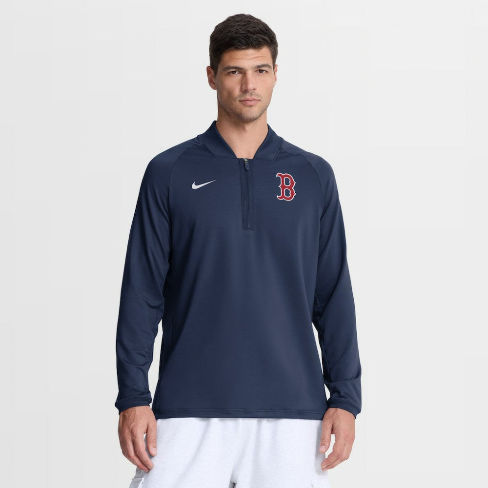 Boston Red Sox Nike Authentic Collection Dri-FIT Raglan Half-Zip Pullover - MLB Pullover