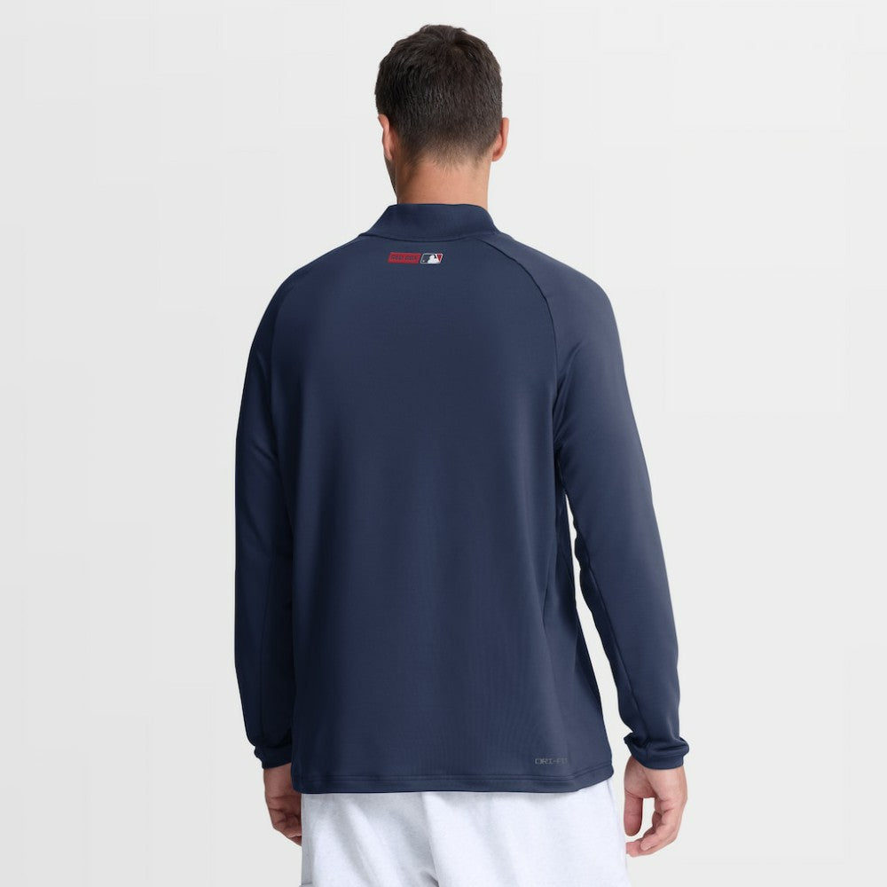 Boston Red Sox Nike Authentic Collection Dri-FIT Raglan Half-Zip Pullover - MLB Pullover