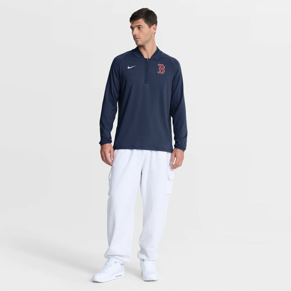 Boston Red Sox Nike Authentic Collection Dri-FIT Raglan Half-Zip Pullover - MLB Pullover