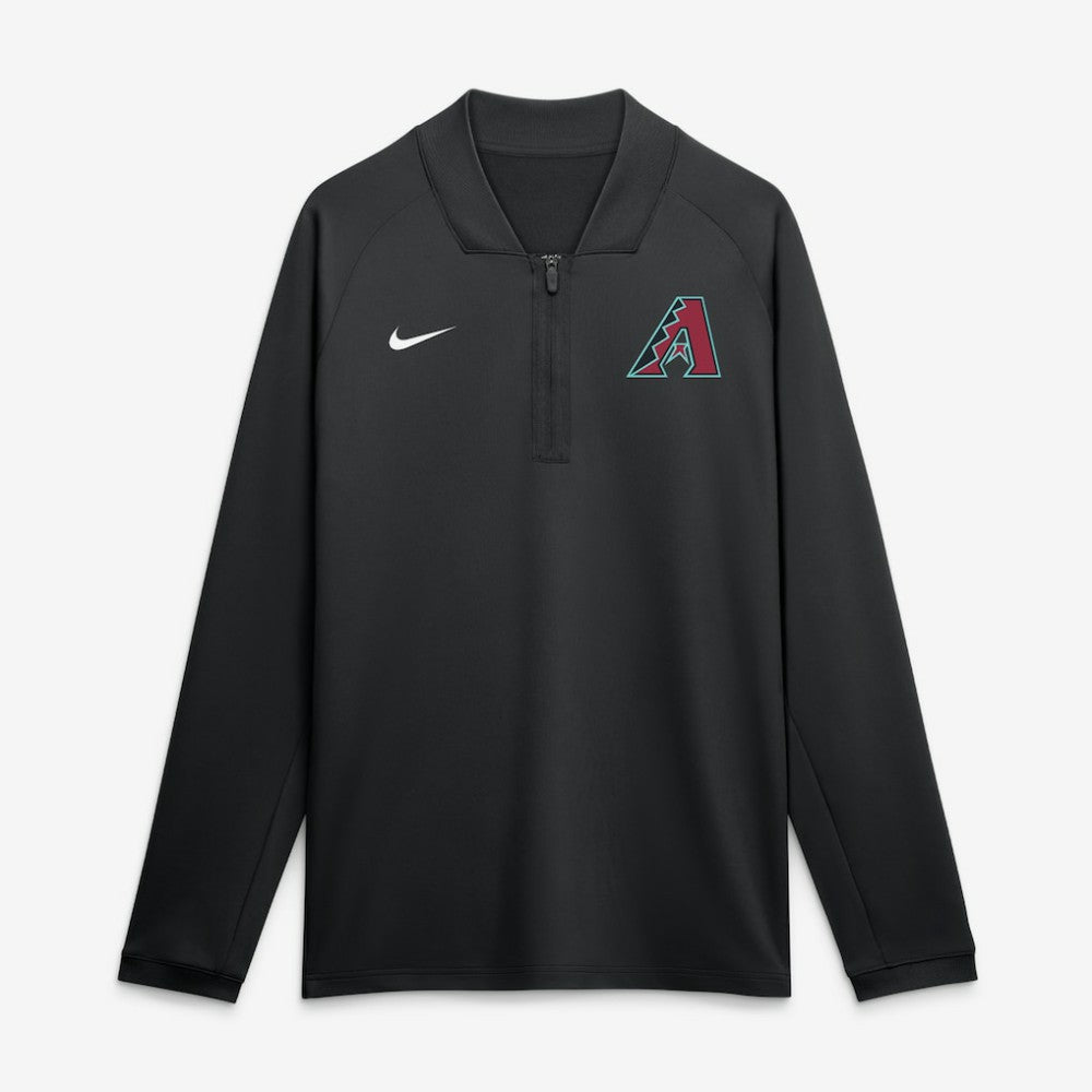 Arizona Diamondbacks Nike Authentic Collection Dri-FIT Raglan Half-Zip Pullover - MLB Pullover