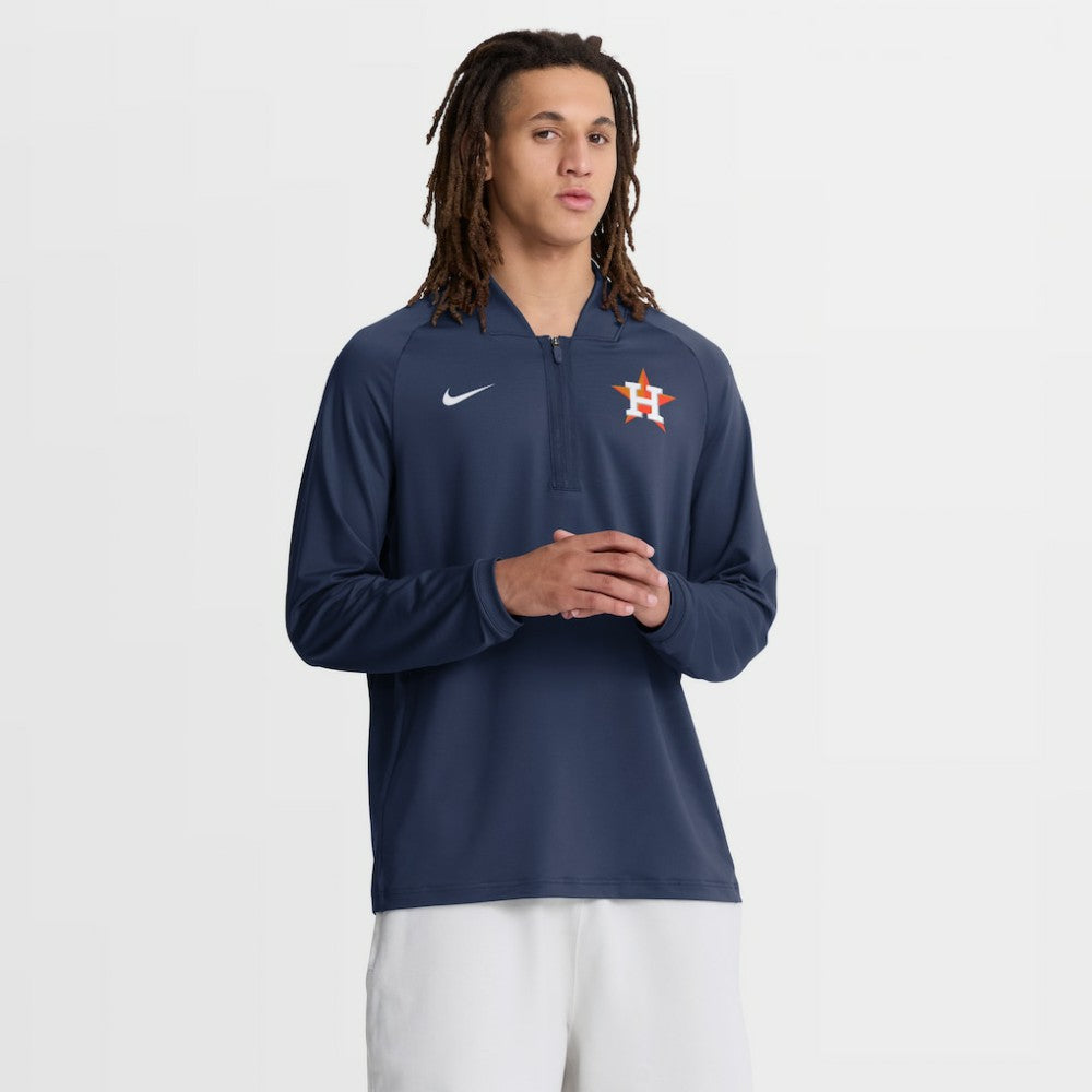 Houston Astros Nike Authentic Collection Dri-FIT Raglan Half-Zip Pullover - MLB Pullover