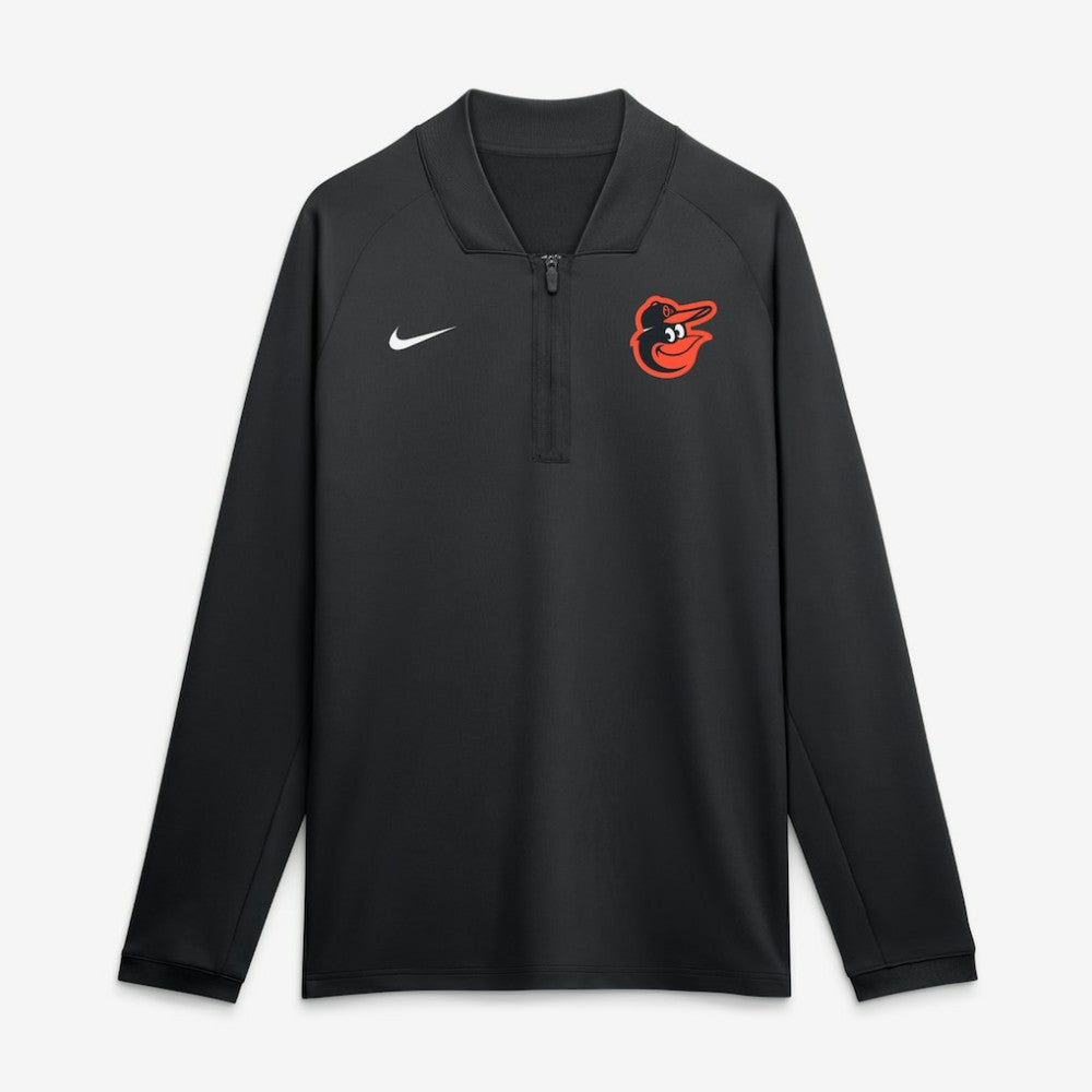 Baltimore Orioles Nike Authentic Collection Dri-FIT Raglan Half-Zip Pullover - MLB Pullover